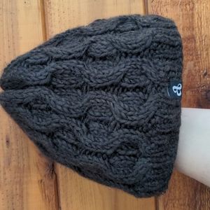 Ambler Toque Brown Wool Cable Knit